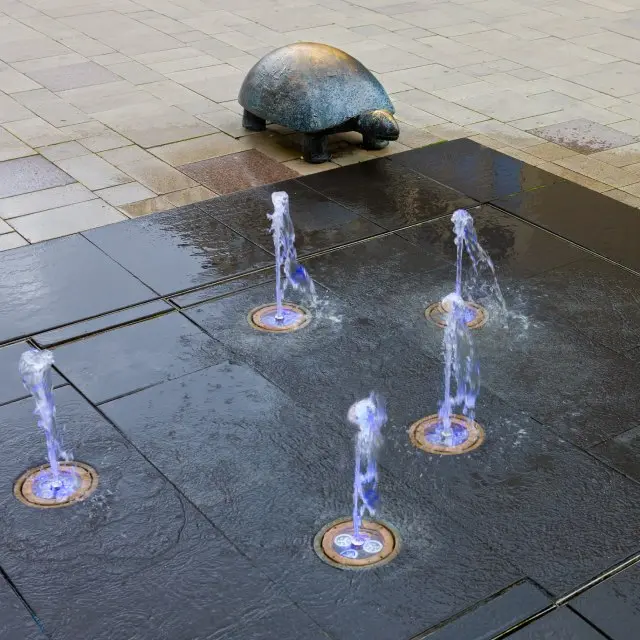 Skulpturen Leos sköldpadda.
